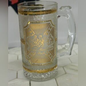 Vintage Stone Mountain Park Georgia 22k Gold Oliver Souvenir Mug